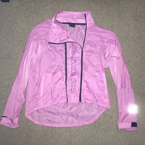Nike running wind breaker asymmetrical zip